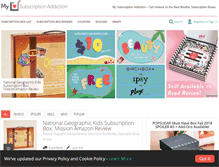 Tablet Screenshot of mysubscriptionaddiction.com
